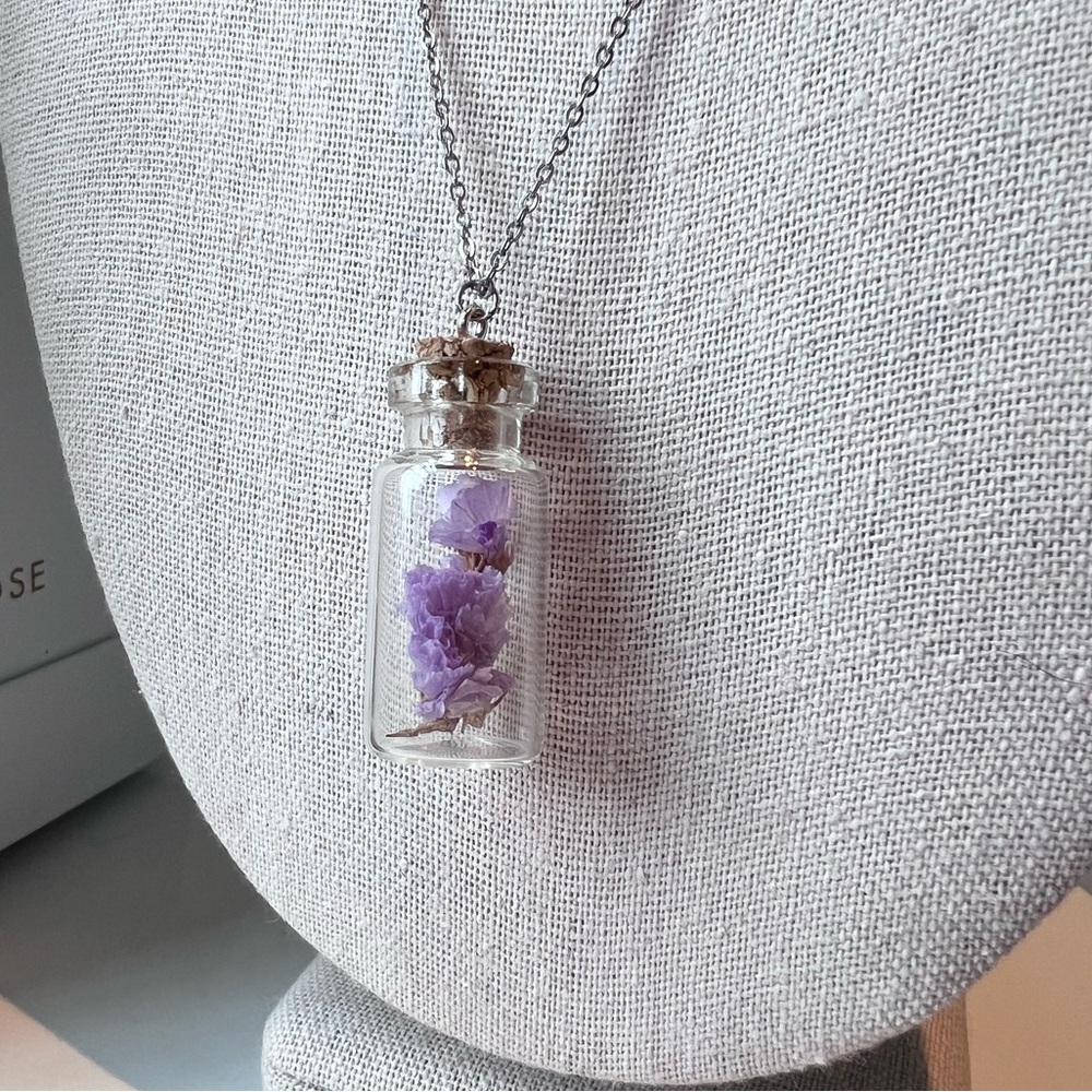 Dried Flower Necklace